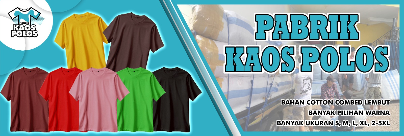 banner kaos polos